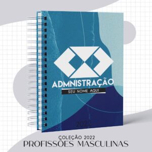 agenda masculina administracao 2022 arquivo digital encadernacao administracao