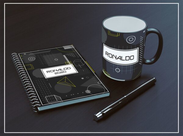 Agenda Masculina + Arte para caneca - Arquivo Digital - Imagem 3