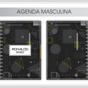 agenda masculina arte para canecas arquivo digital personalizacao