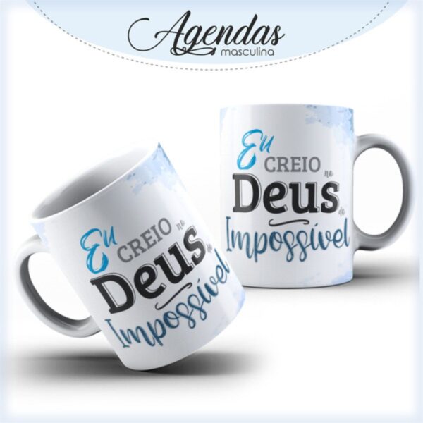 Agenda Masculina Deus do Impossível - Arquivo Digital - Imagem 3