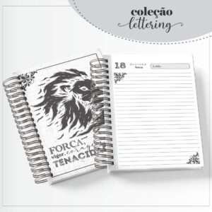 agenda masculina forca arquivo digital papel e scrapbook