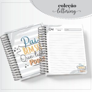 agenda masculina pai bem sei arquivo digital agendas lettering