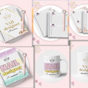 Agenda Nail Designer Feminina - Arquivo Digital