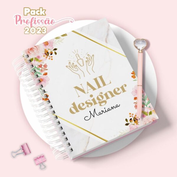 Agenda Nail Designer Feminina - Arquivo Digital