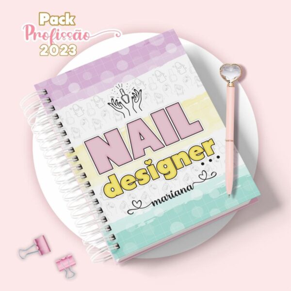 Agenda Nail Designer Feminina - Arquivo Digital
