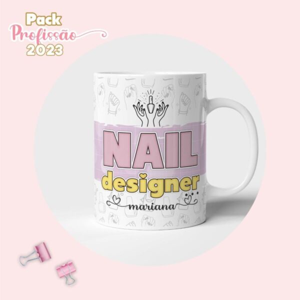 Agenda Nail Designer Feminina - Arquivo Digital