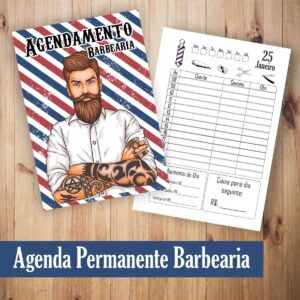 agenda para agendamento barbeiro anotacoes