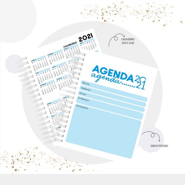 Agenda Permanente Azul - Arquivo Digital - Imagem 3