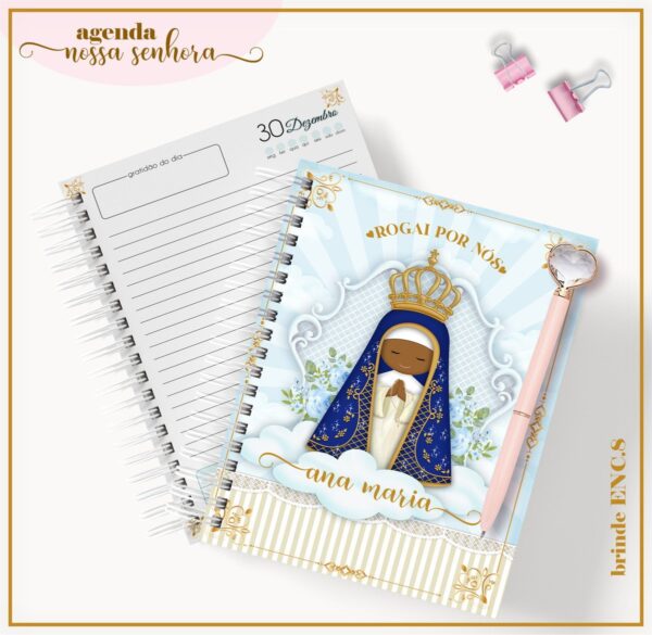 Agenda Permanente Datada Nossa Senhora - Arquivo Digital - Imagem 2