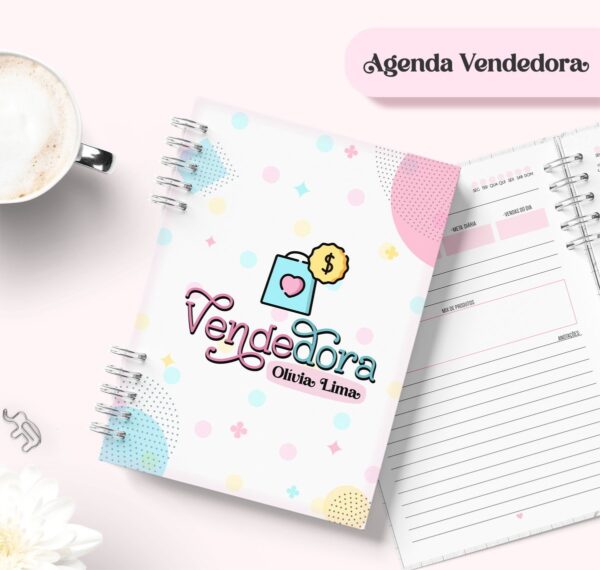 Agenda Permanente Datada Vendedora - Arquivo Digital