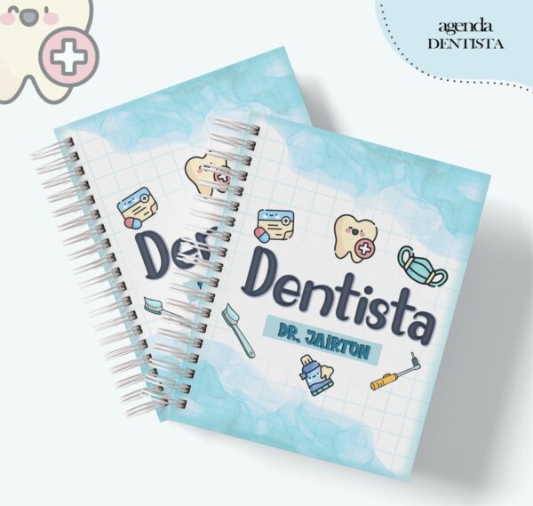 Agenda Profissão Dentista Masculino - Arquivo Digital
