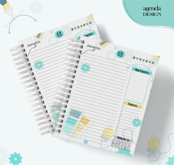 Agenda Profissão Design Masculino - Arquivo Digital - Imagem 2