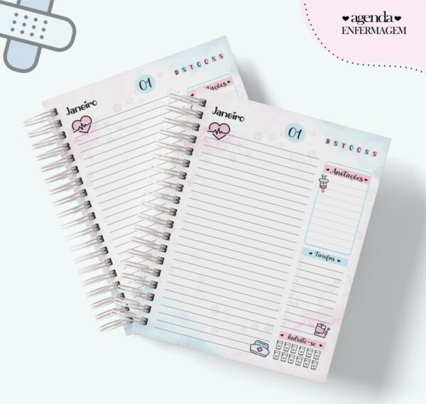 Agenda Profissão Enfermagem Feminino - Arquivo Digital