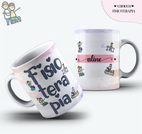 Agenda Profissão Fisioterapia Feminino - Arquivo Digital - Imagem 3