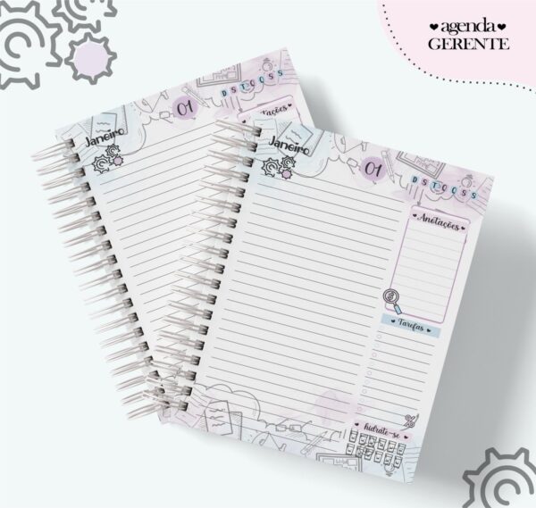 Agenda Profissão Gerente Feminino - Arquivo Digital