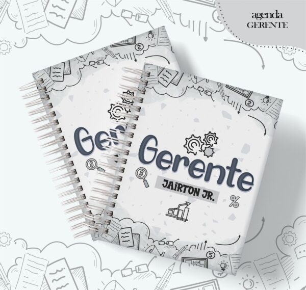 Agenda Profissão Gerente Masculino - Arquivo Digital