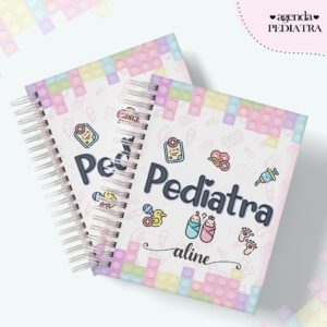 agenda profissao pediatra arquivo digital encadernacao
