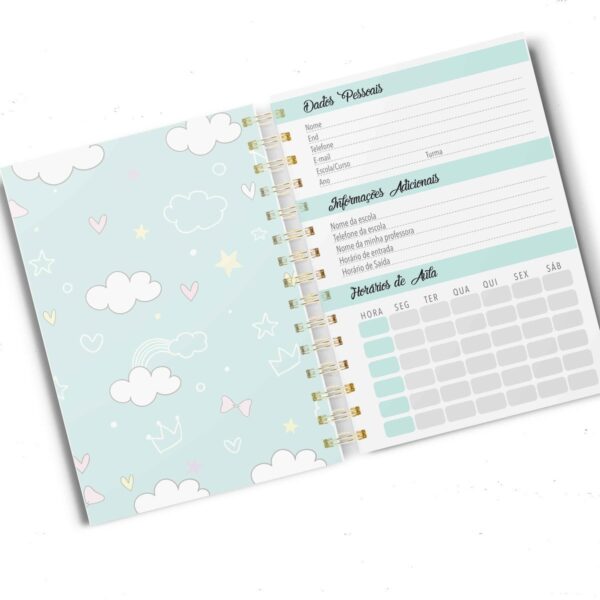 Agenda Recados Escolar Infantil - Arquivo Digital