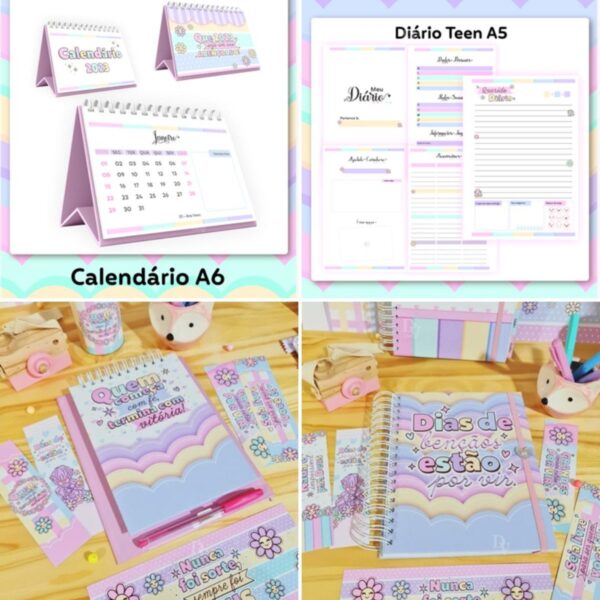 Agendas Candy Lettering 2023 - Arquivo Digital - Imagem 2