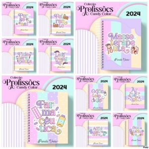 agendas profissoes femininas candy color arquivo digital profissoes femininas 2024