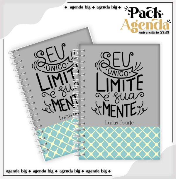 Agendas Tamanho Universitário Masculino - Arquivo Digital
