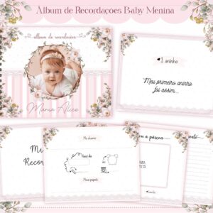 album do bebe baby menina arquivo digital bebe
