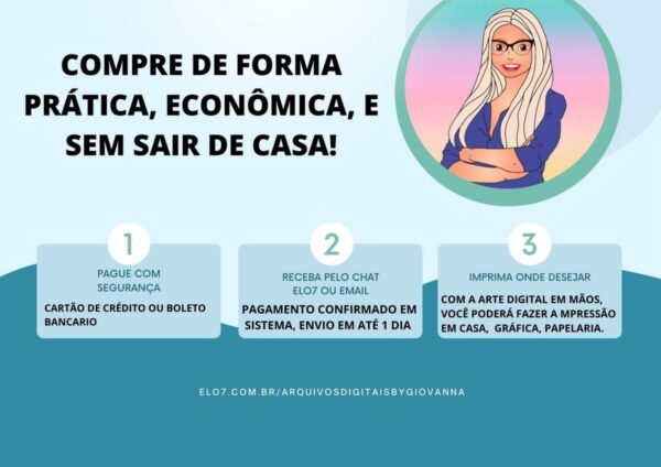 Álbum do Bebê Safari Menina - Arquivo Digital - Imagem 2