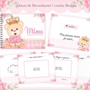 Álbum do Bebê Ursinha Realeza - Arquivo Digital