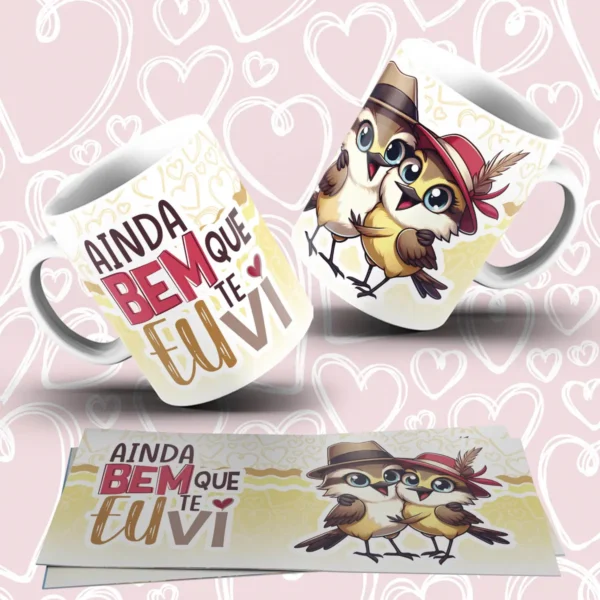Arquivo com 20 Designs para Canecas de Namorados