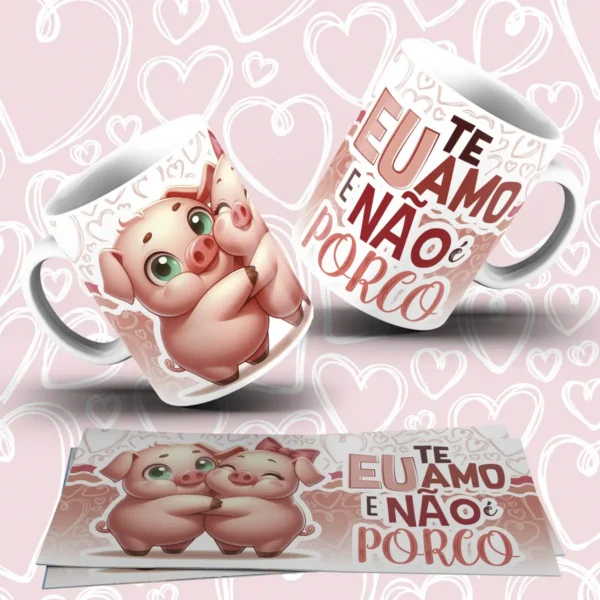 Arquivo com 20 Designs para Canecas de Namorados