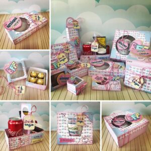 Arquivo Corte Caixinhas Personalizadas Amigas Amizade Studio
