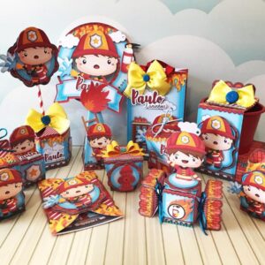 arquivo de corte bombeiro studio pdf png papelaria personalizada 1