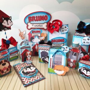 arquivo de corte cachorrinho studio pdf png kit festa infantil 1
