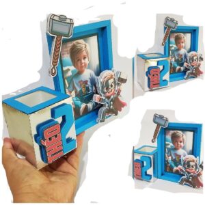 arquivo de corte centro de mesa com quadro papelaria digital