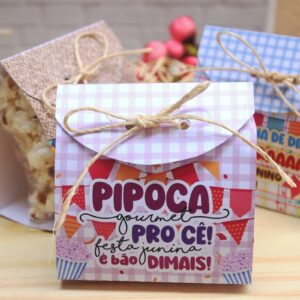 arquivo de corte cinta pipoca festa junina scrapbook