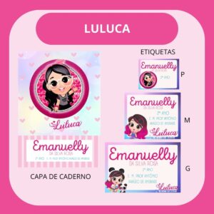arquivo de corte etiqueta escolar luluca etiqueta escolar