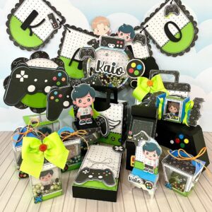 arquivo de corte festa gamer studio e pdf papelaria