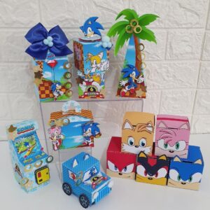 arquivo de corte festa sonic arquivo digital kit festa pronta infantil