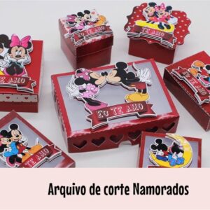 arquivo de corte namorados mickey e minie png e pdf arte digital