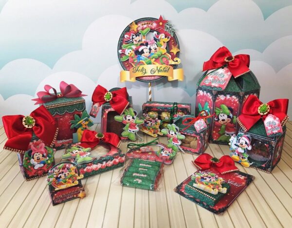 Arquivo de Corte Natal Mickey e Minnie - Arquivo Digital