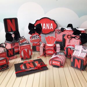 arquivo de corte netflix studio pdf png kit festa pronta