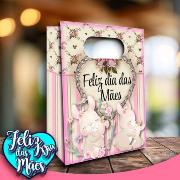 Arquivo de Corte Sacolinhas Dia das Mães Studio e pdf
