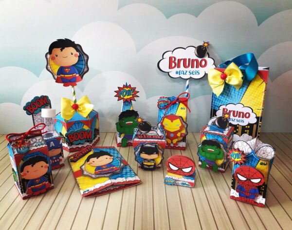 Arquivo de Corte Super Heróis -STUDIO/PDF/PNG