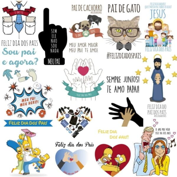 Arquivo Dia Dos Pais Frases Lettering Vetor Corel Draw 2