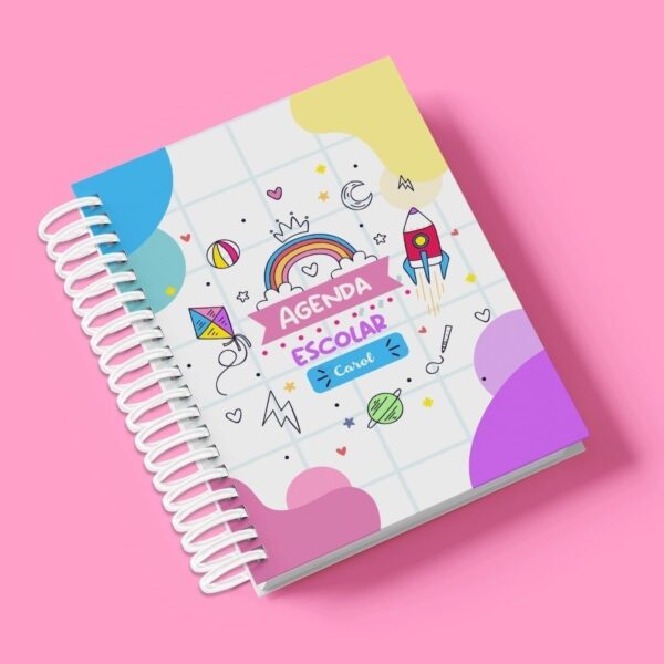 Arquivo Digital Agenda Escolar 2023 Planner Fofo Cute Datado
