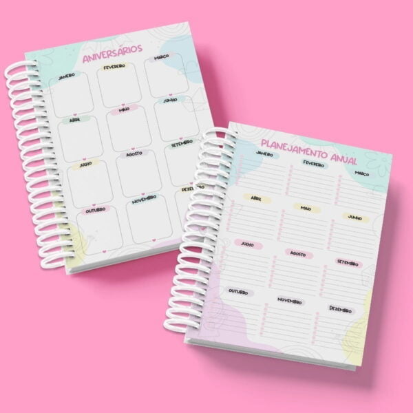 Arquivo Digital Agenda Escolar 2023 Planner Fofo Cute Datado