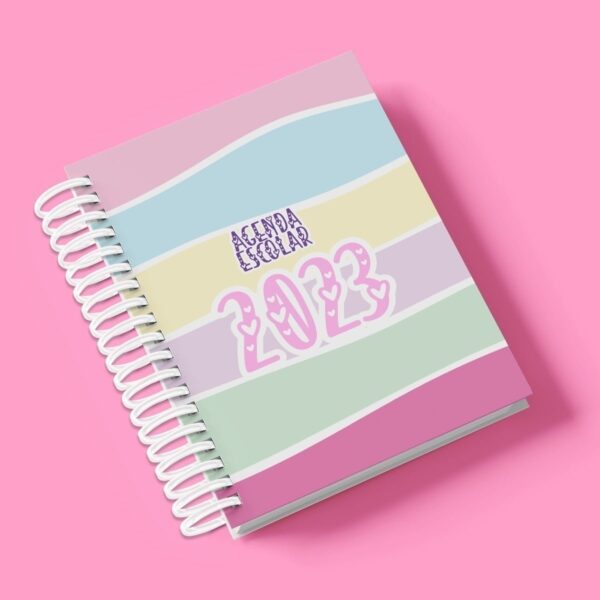 Arquivo Digital Agenda Escolar 2023 Planner Fofo Cute Datado