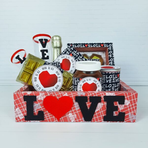 Arquivo Digital Cesta Love para Papelaria Personalizada