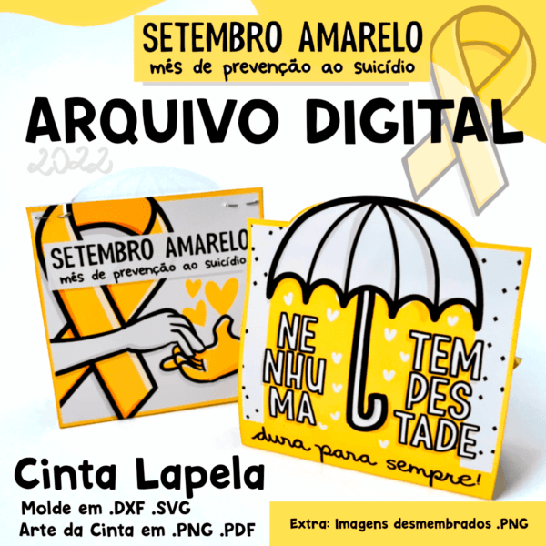 Arquivo Digital Cinta Lapela Setembro Amarelo