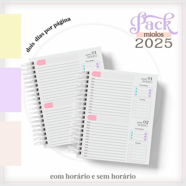 Arquivo Digital Miolo Agenda 2025 Feminina - Imagem 2